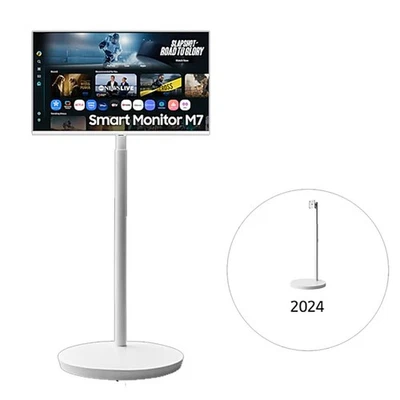[US Tariffs Include] SAMSUNG LS32FM703U-0WE Moving Style M7 White Monitor Stand - Image 1 of 4