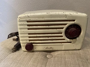 Silverstone Vintage Radio From Sears Roebuck 1940s Or 50s Untested As-Is. Metal - Picture 1 of 10