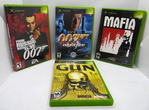 Xbox Video Game Bundle From Russia With Love 007, 007 Night Fire, Mafia & Gun - Picture 1 of 7