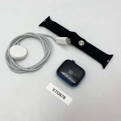 Apple Watch Series 7 — 41 мм — алюминиевый синий GPS A2473 — хорошее состояние товара - Изображение 1 из 4