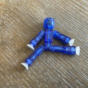 Blue Window Clinger Robot - Picture 1 of 3
