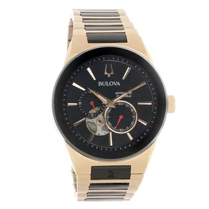 Bulova Latin Grammy Edition Rose Gold Plated Stainless Automatic Watch 98A236 - Picture 1 of 2