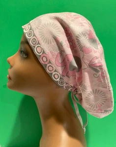 Cotton Euro Style Scrub Hat,Baby Elephants Scrub Cap, Pediatric, Dental, Medical - Picture 1 of 5