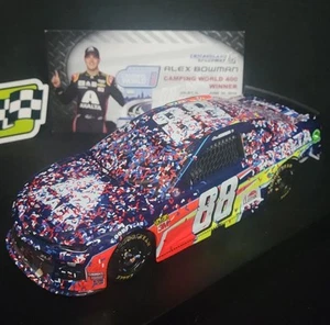 1st WIN! 2019 Alex Bowman Chicagoland Raced Win 1/24 Lionel Nascar Diecast - Picture 1 of 6