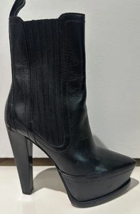 ALEXANDER WANG PLATEAU STIEFEL SCHWARZ LEDER GR 36 6 US - Bild 1 von 4