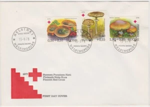 Finland FDC 1978, Red Cross, Mushrooms, Mint - Picture 1 of 1