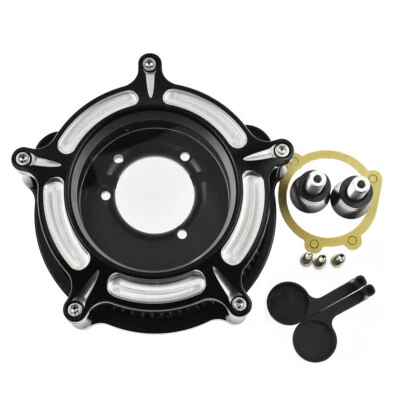 Clear Chrome Air Filter Grey Intake For Harley Sportster XL883 1200 48 72 04-22 - Image 1 of 4