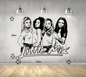 Little Mix Girl Pop Band Mädchenzimmer Wandbild Aufkleber/Aufkleber - Bild 1 von 8