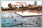 Grüße aus Nebraska City NE Schwimmbad Oldtimer VINTAGE Postkarte