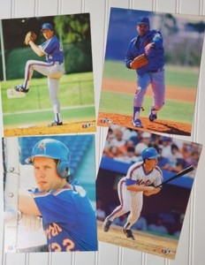 DAVID CONE RANDY MYERS 8''X 10'' PHOTO 1989 SPORTS MAILBOX OFFICIAL LICENSE