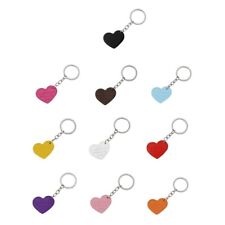 Portable Rainbow Heart Keychain Bag Charm Handmade Love Shaped Keyring Jewelry
