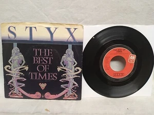 Styx The Best Of Times / Lights 45 RPM A&M Records 2300-S 1983 - Picture 1 of 6