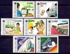 Zaïre 1984 Communications Satellite Parabole Aérien Radio Espace Téléphone - Photo 1/1