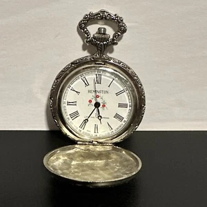 VTG 1970’s Remington Pocket Watch Antimagnetic Swiss Hong Kong Buck - Picture 1 of 5