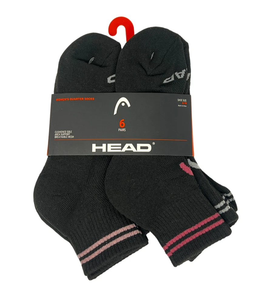 ГОЛОВА ЖЕНЩИН ЧЕТВЕРТЬ С ПОЛОСКАМИ 6 ПАР НОСКИ РАЗМЕР 6-10 - Изображение 1 из 1