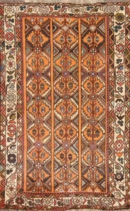 Vintage Geometric Kashkoli Traditional Area Rug 3'x5' Wool Handmade Tribal Rug - Picture 1 of 12