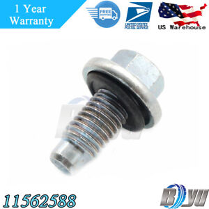 11562588 NEW Oil Pan Drain Plug Bolt w/ O-Ring For GM Chevrolet Buick Cadillac