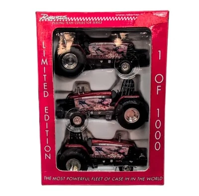 1/64 Case IH Roberts Pulling Team 3 Piece Pulling Tractor Set - Image 1 of 2