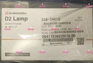 Lámpara de Deuterio Shimadzu 228-34016 D2 Nueva En Caja Envío Gratis - Imagen 1 de 4