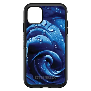 OtterBox Symmetry for Apple iPhone (Pick Model) - Blue Dew Covered Rose - Picture 1 of 20