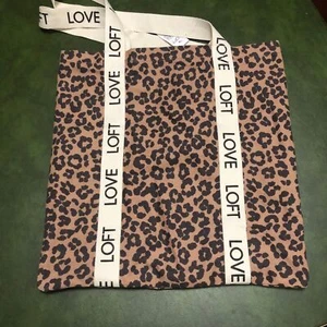 Neu mit Etikett Loft Staubbeutel, Beuteltasche, Geschenktüte, Leopard Gepard Canvas mit großen Riemen - Bild 1 von 5