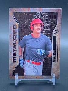 2021 Skybox Metal Universe Champions Metalized #119 BAYRON LORA Texas Rangers - Picture 1 of 2