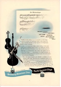 Vintage Print ad 1937 cruise ship Hamburg American Line North German Jane Engel - Picture 1 of 2