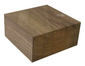 Schwarz Walnuss Schüssel / Platte Drehmeißel Leer Square Holz Block Dreh - Picture 1 of 6
