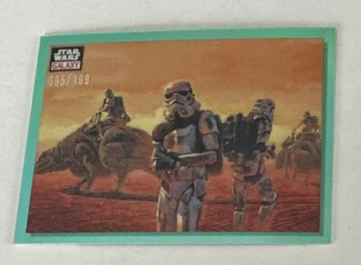 2023 SANDTROOPERS Topps Star Wars Galaxy Chrome #85 REFRATOR AQUÁTICO /199 - Imagem 1 de 2