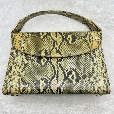 复古 Block 人造蛇皮钱包顶部手柄 — 第 1/4 张图片