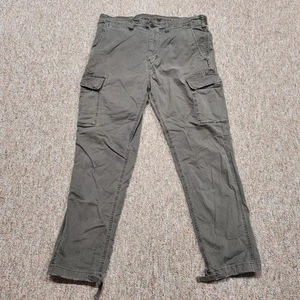 American Eagle Pants Mens 34x32 Army Green Cargo Military Slim Fit Flex Utility - Picture 1 of 17