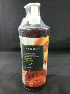 Brand New Korres Pear Bergamot Shower Gel Body Wash 33.81 Oz Pump Bottle Sealed - Picture 1 of 5