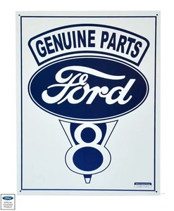 FORD Schild Logo Emblem V8 Merchandise 30 x 40 Werkstatt Garage Poster *146 - Bild 1 von 4