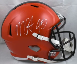 Myles Garrett Autographed Cleveland Browns F/S Speed Helmet - Beckett W Hologram - Picture 1 of 5