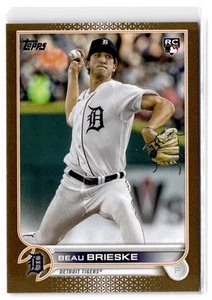 2022 Topps Update Beau Brieske RC #US23 Gold #/2022 Detroit Tigers - Picture 1 of 2