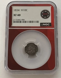 ๐ฅ 1834 H10C Capped Bust Half Dime - NGC Original US Type Coin! NICE!! ๐ - Picture 1 of 2