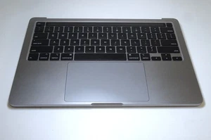 APPLE MacBook Pro 13" A2251 2020 Topcase Keyboard GOOD Battery Space Gray OEM - Picture 1 of 17