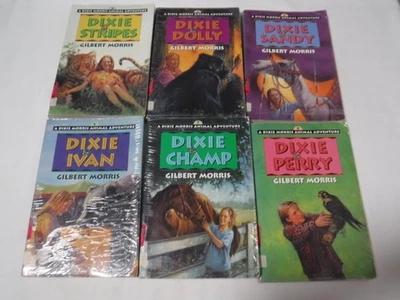 VTG Dixie Morris Animal Adventures PB lot of 6 by Gilbert Morris 1998 - Image 1 of 4
