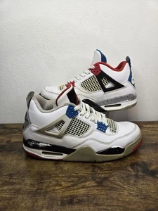 Nike Air Jordan 4 Retro SE "WHAT THE" Größe 9 Cl1184-146 WEISS SCHWARZ ROT BLAU - Bild 1 von 13