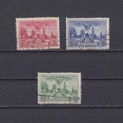 AUSTRALIA 1936 Sc# 159-161 Proclamation tree Architecture Used - Image 1 of 2