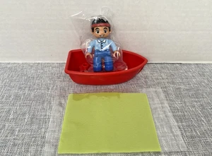 Lego Duplo Peter Pan Boat Jake Male Figure Blanket Set NEW - Picture 1 of 5