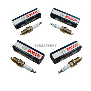 4* OEM BOSCH Double Platinum Spark Plug For 2015 RENAULT Megane PORSCHE Cayenne - Picture 1 of 7