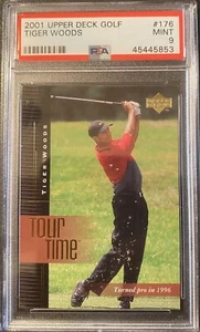 2001 Tiger Woods Upper Deck Golf #176 PSA 9 NM-MT - Picture 1 of 2