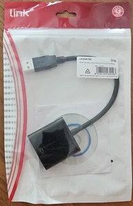 ADATTATORE Usb 3.0 Maschio To Vga Femmina Link LKADAT90 - Foto 1 di 3