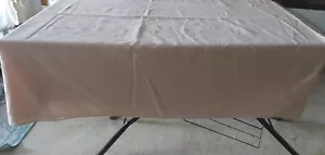 Light Pink Damask Rectangle Tablecloth. 58×96. JC Penney Home. FREE SHIPPING - Picture 1 of 10