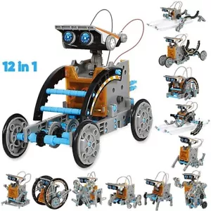 12 in 1 Science Experiment Solar Robot Toy DIY Building Powered Learning Tool - Picture 1 of 8