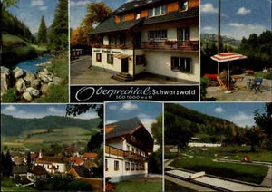 OBERPRECHTAL Schwarzwald Mehrbild-AK 6 Ansichten ua. Gasthof Pension HIRSCHEN - Picture 1 of 2