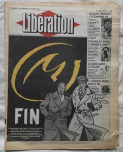 A4 )   LIBERATION  21-22 février 1987 / n°1791 (Spécial EDGAR P. JACOBS) - Picture 1 of 4