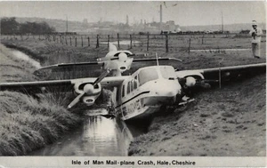 PC ISLE OF MAN POST-FLUGZEUGABSTURZ HALE CHESIRE UK POSTKARTE (u10199) - Bild 1 von 2