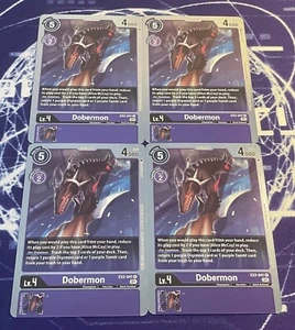 x4 Dobermon EX2-041 R Playset Digimon TCG Digital Hazard - Picture 1 of 1